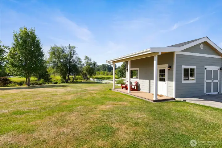 Detached art studio with storage