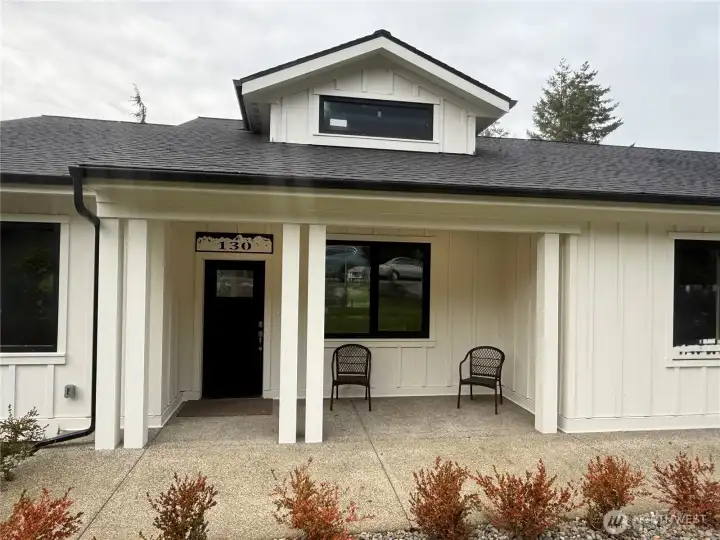 No step threshold covered porch