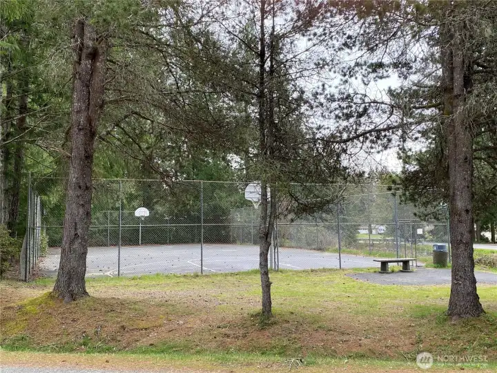 Community basketball court