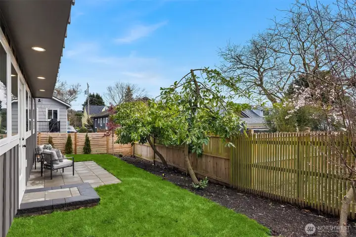 Your own private oasis.  Patio and grassy yard for games, pets, gardens or just to enjoy!