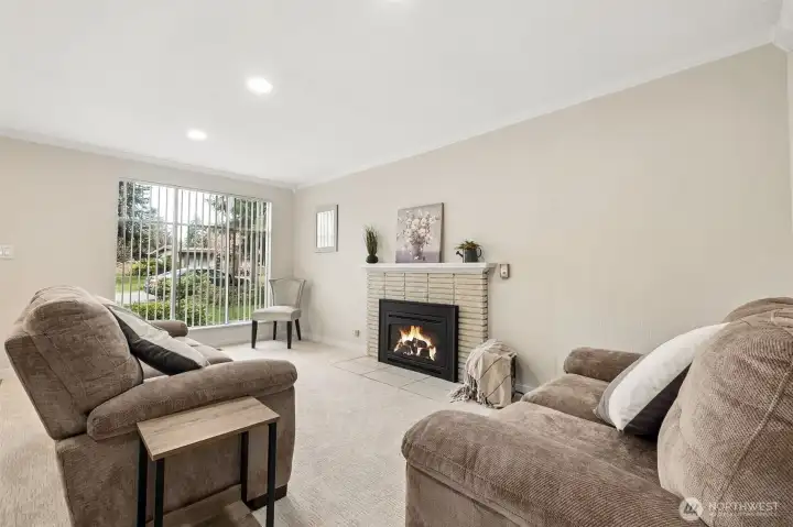 Living Room with Gas Fireplace