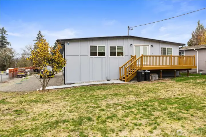 Back side - Entrance of ADU above shop.