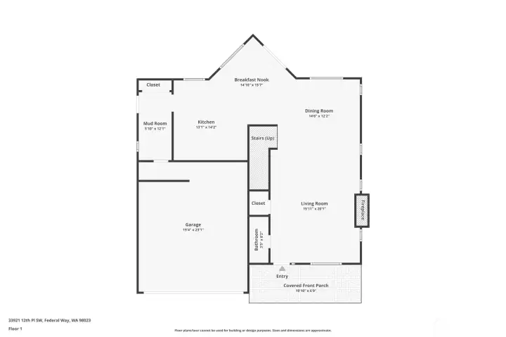 Downstairs floorplan