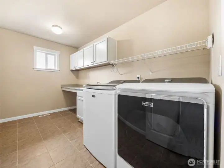 Large Laundry with folding station