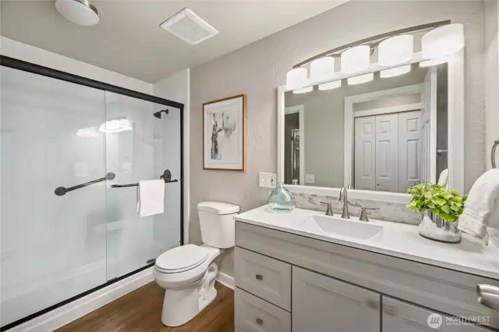 Lovely updated bathroom.