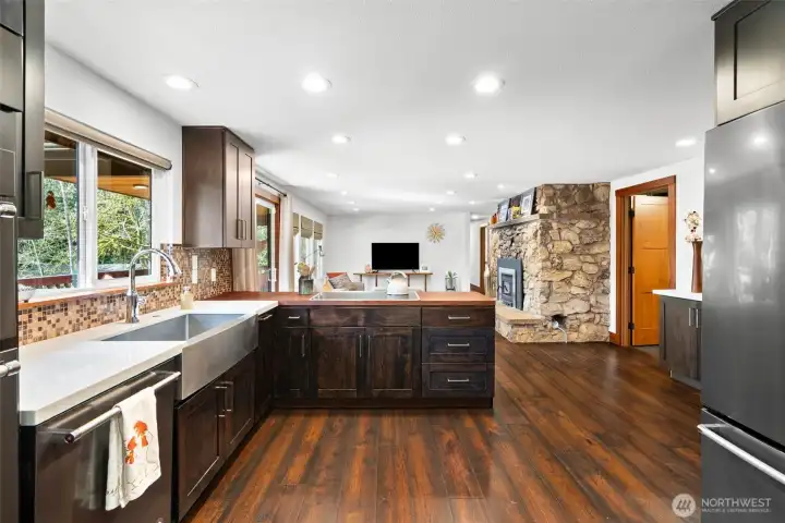 Open to another entertainment area