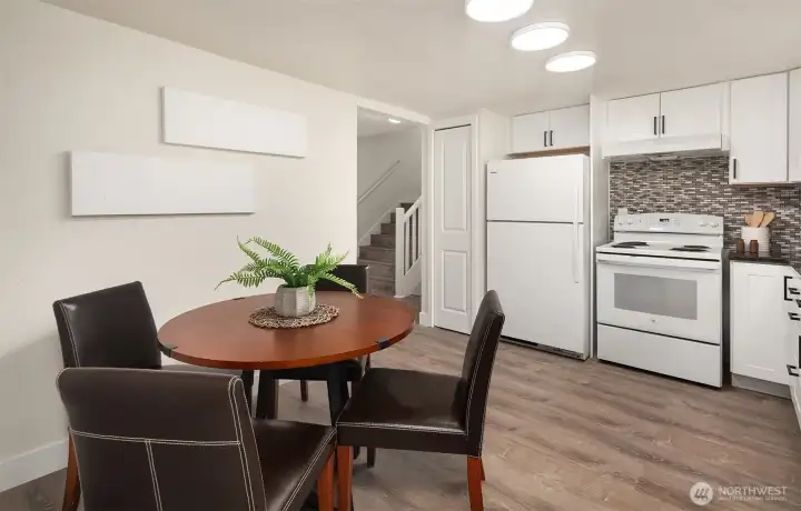 Kitchen with dining nook