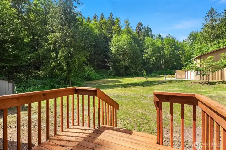 Brand new back deck