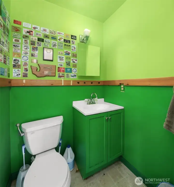 Upstairs shop bathroom