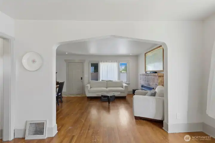 Arched ceilings are just some of the craftsman touches