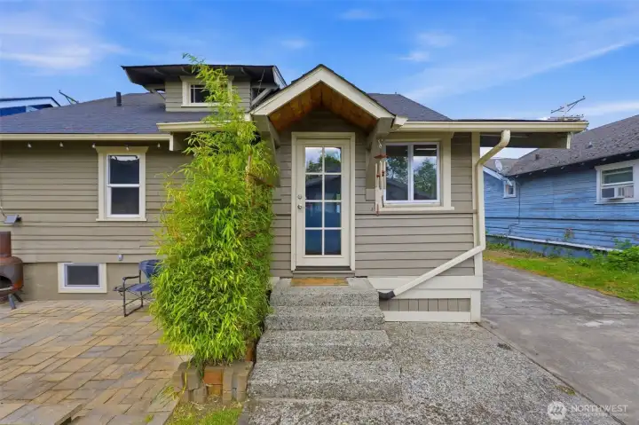 Rear of home