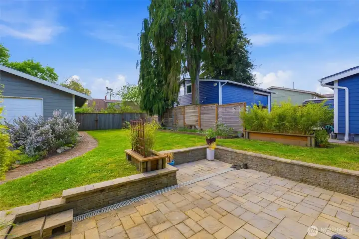 The back patio area is amazing!