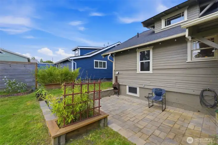 Planters and garden areas are ready for your green thumb