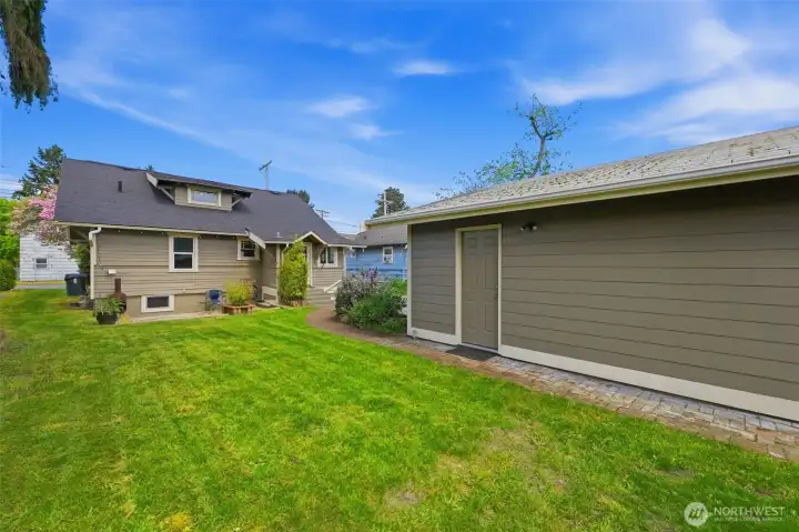 Large yard