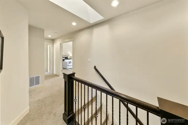 Upstairs!