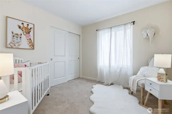 Both bedrooms have built-in closet systems. Both bedrooms have built-in closet systems.