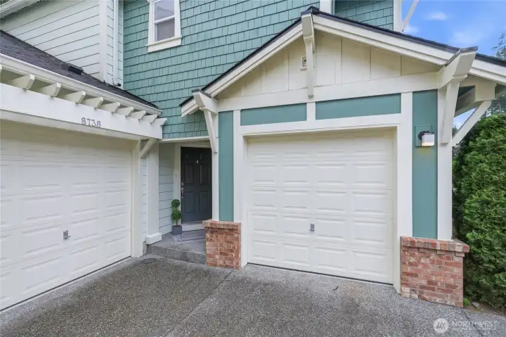 Home features two one-car garages. Park in one and storage in the other? Home features two one-car garages. Park in one and storage in the other?