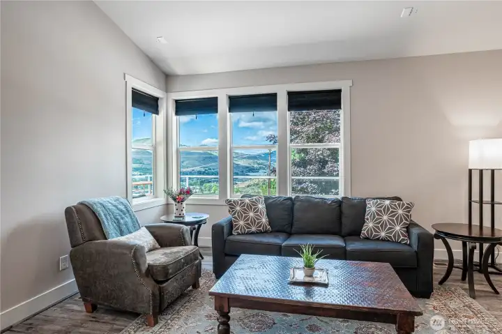 Sunset views from living area