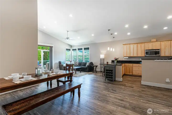 Large Open Dining area
