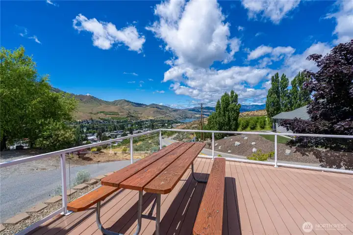 Enjoy the view from your spacious deck