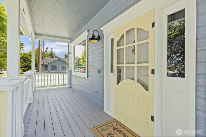 Stunning front porch.