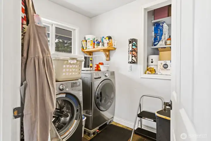Incredible laundry room & pantry on the main floor.