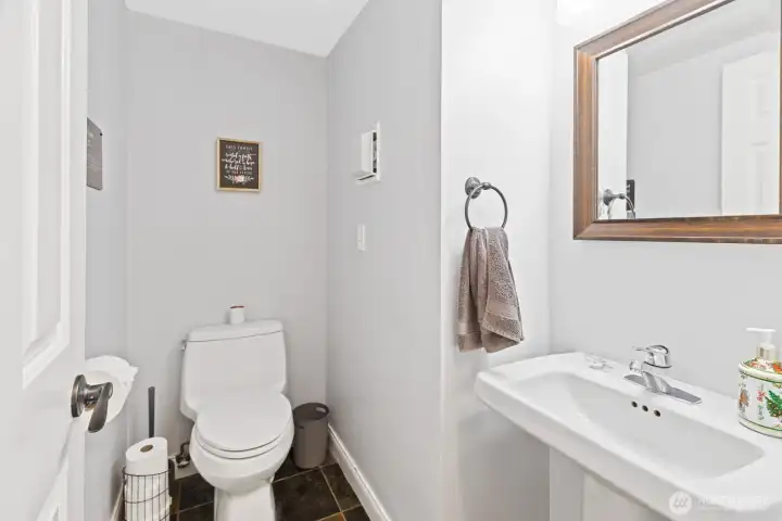 Main floor half bath.