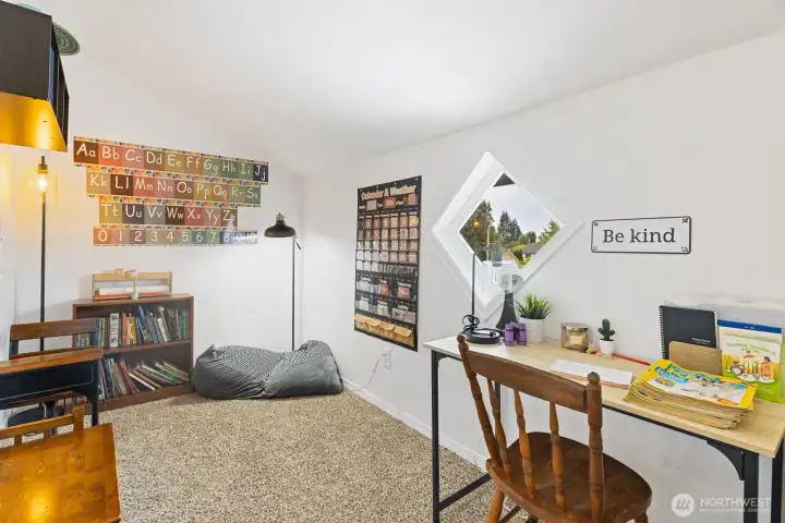 One of the upper floor rooms.