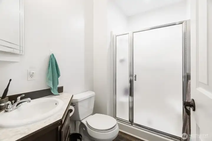 .75 bath on upper floor.