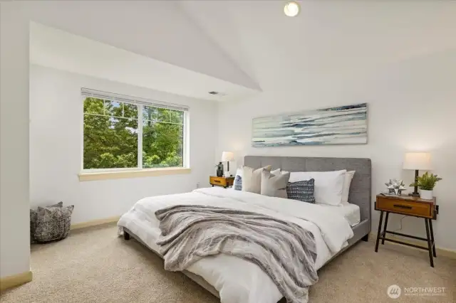 Plenty of room for a King sized bed!
