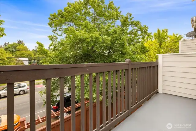 Enjoy peek Mount Rainier views from your private deck