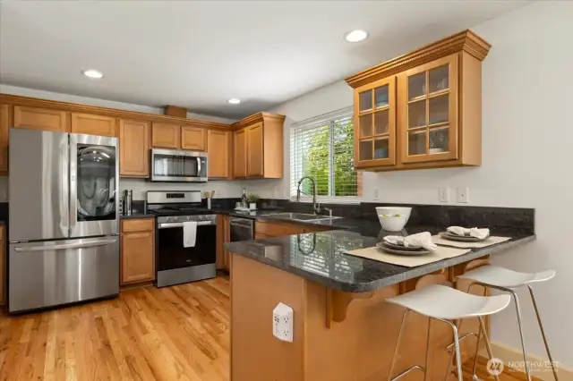Brand new granite countertops, and newer appliances