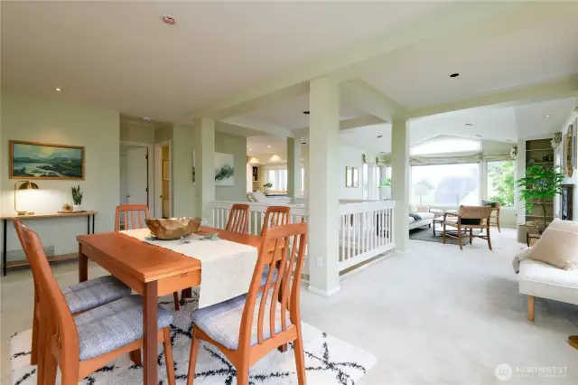 Dining area looking toward living room