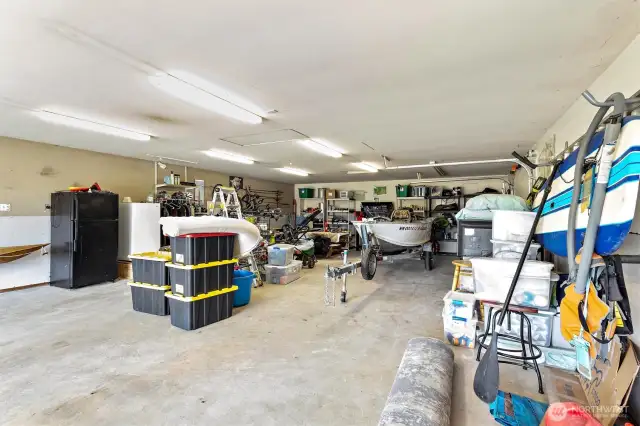 Massive detached 5 car garage.