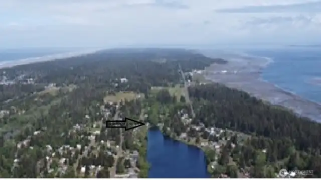 Within a mile of of Beach and Bay with deeded access to Pauls Lake