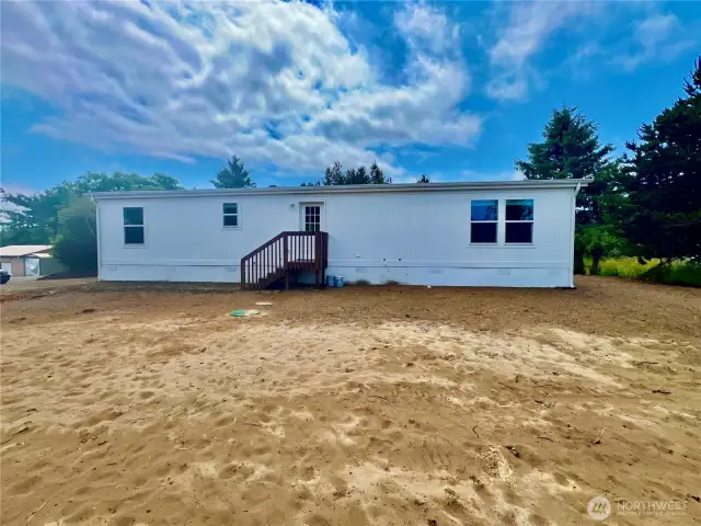 Lot is level and ready for garage