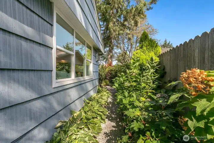 Lush landscaping for year round foliage