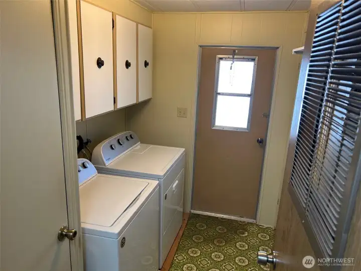 Washer and dryer in utility room