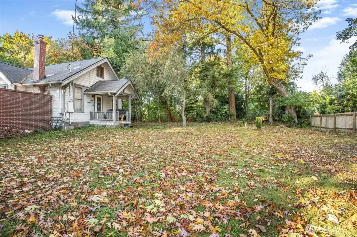 Huge backyard