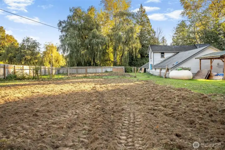 Level land outside second additional dwelling