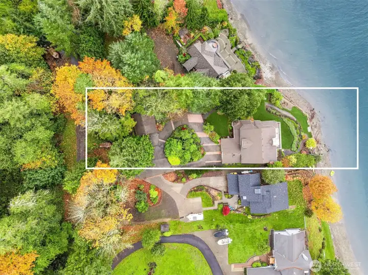 Top down view of property.