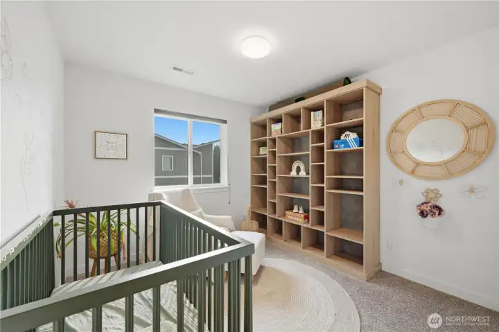 Bedroom 3 just down the hall from the primary bedroom