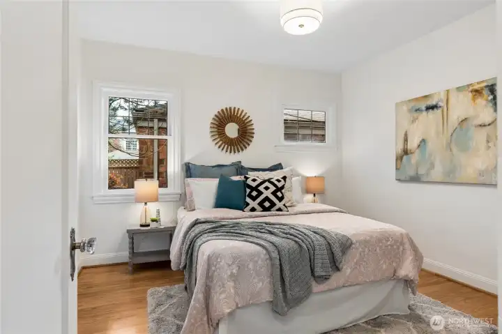 Nice sized bedroom on main with walk-in closet.