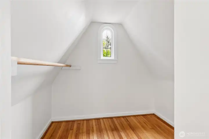 ….and sweet walk-in closet.