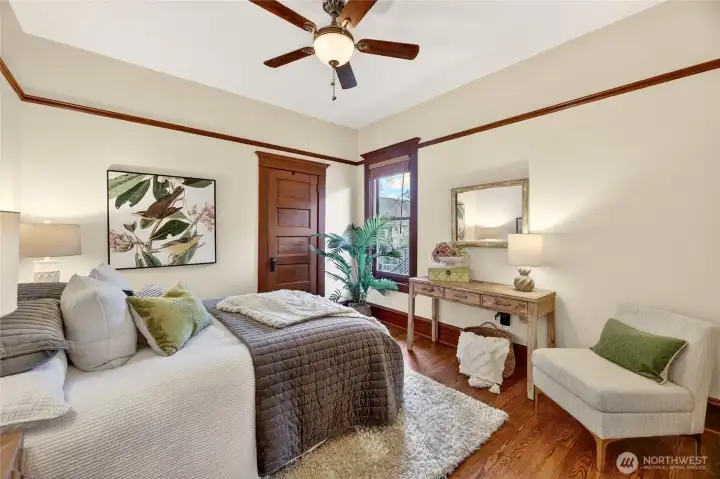 Two large bedrooms on the main floor.