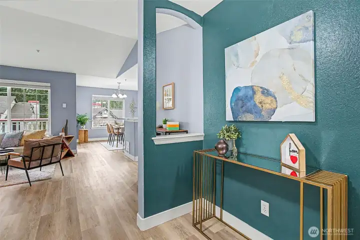 Spacious and inviting Entryway