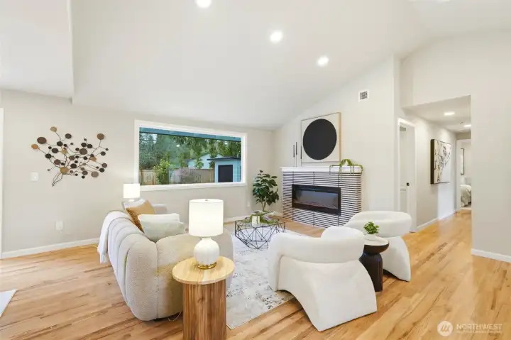 Large picture window letting all the light in