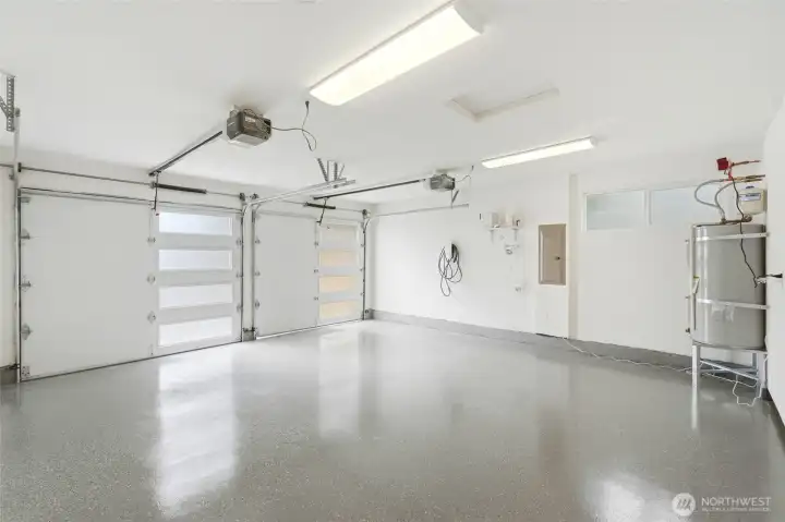 Finished Garage with Epoxy Floors