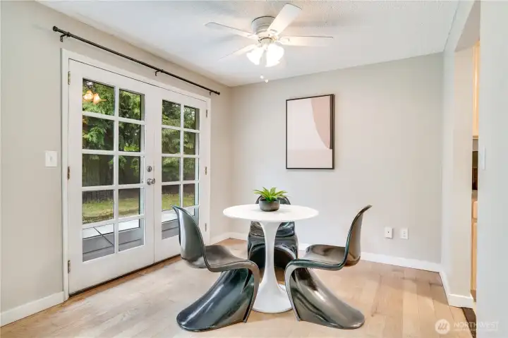 Perfect sitting area off of living room.