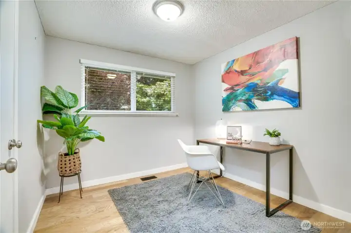 Additional versatile room ideal for a home office, guest space, hobby room, or flex area
